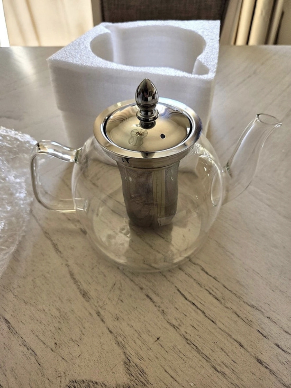HIWARE Glass Teapot with Infuser - 1000ml